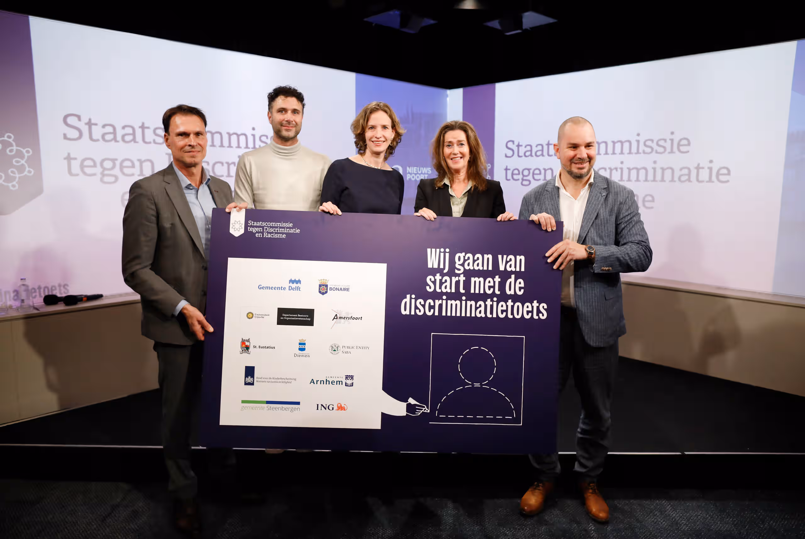 De groep koplopers die van start gaan met de Discriminatietoets